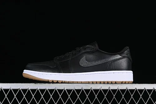 All categories Air Jordan Jordan series basketball shoes Air Jordan 1 Low Z version Air Jordan 1 Low Golf "Black Snake Pattern" AJ1 Joe 1 new golf version raw rubber black DD9315-005
